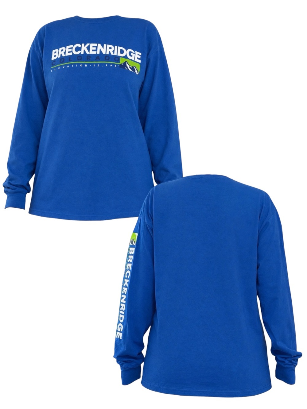 Breckenridge Colorado Blue Long Sleeve Tee